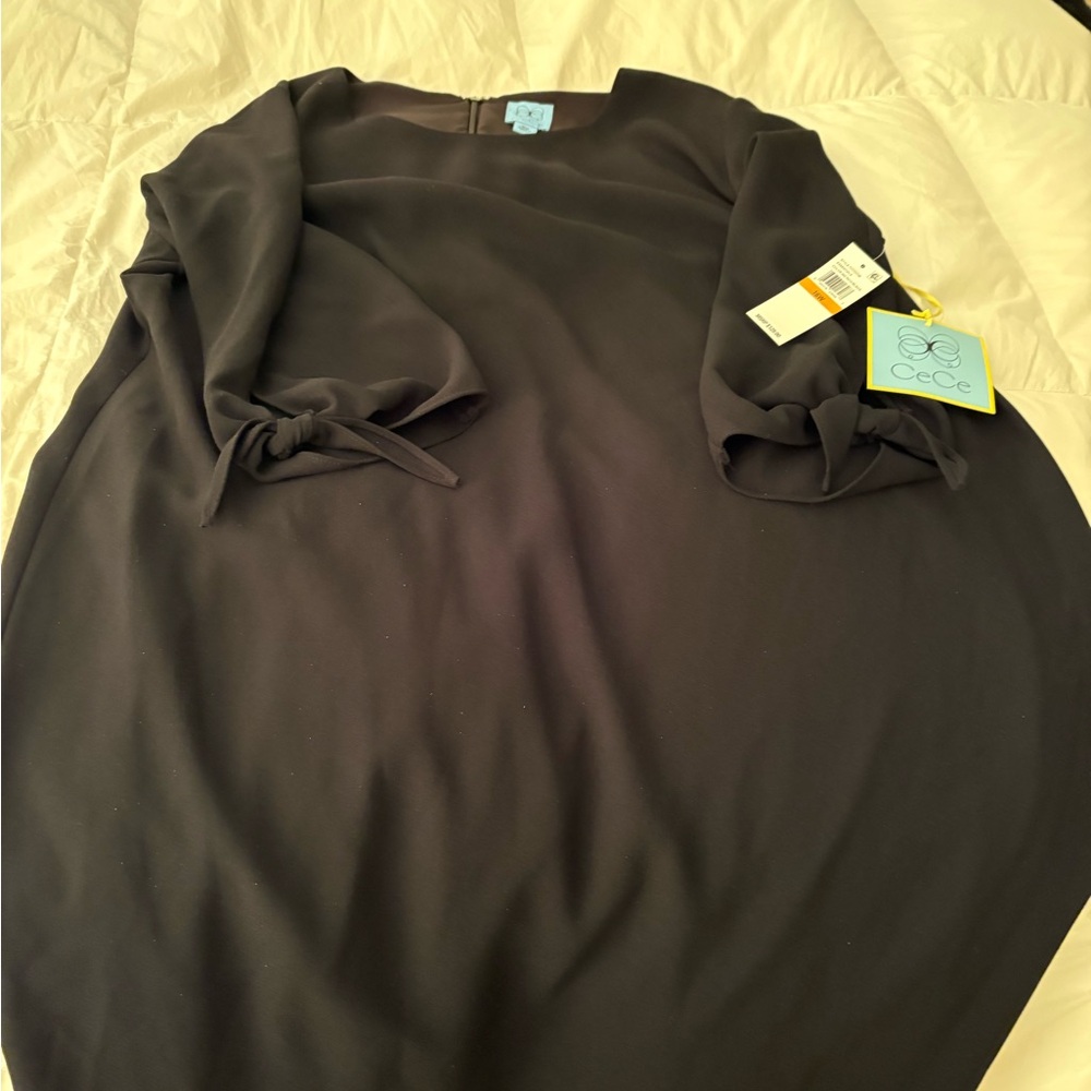 CeCe Black Dress with Zipper Detail